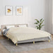 Vektdyne kremhvit 220x240 cm 15 kg stoff vidaXL