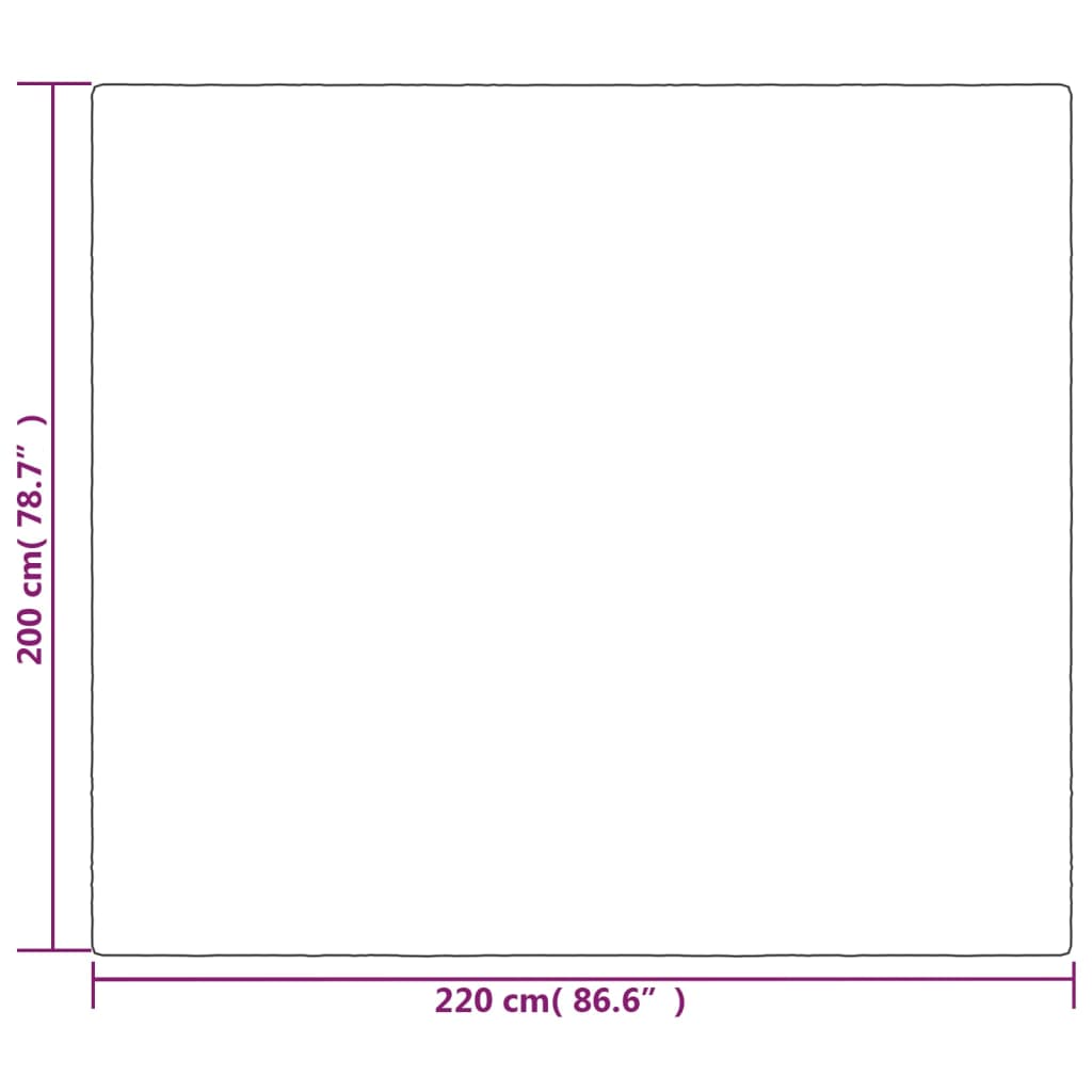 Vektdyne med trekk grå 200x220 cm 13 kg stoff