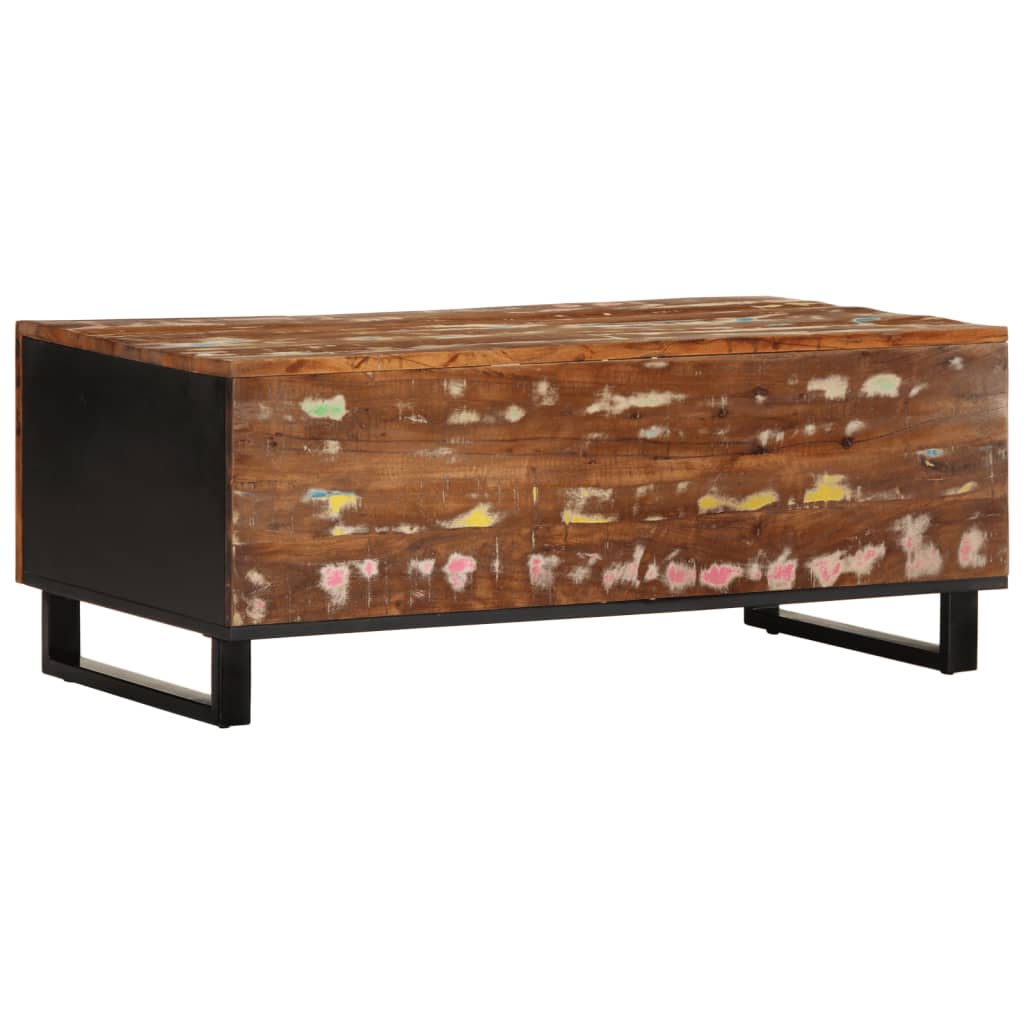 Salongbord 100x54x40 cm gjenvunnet heltre og konstruert tre