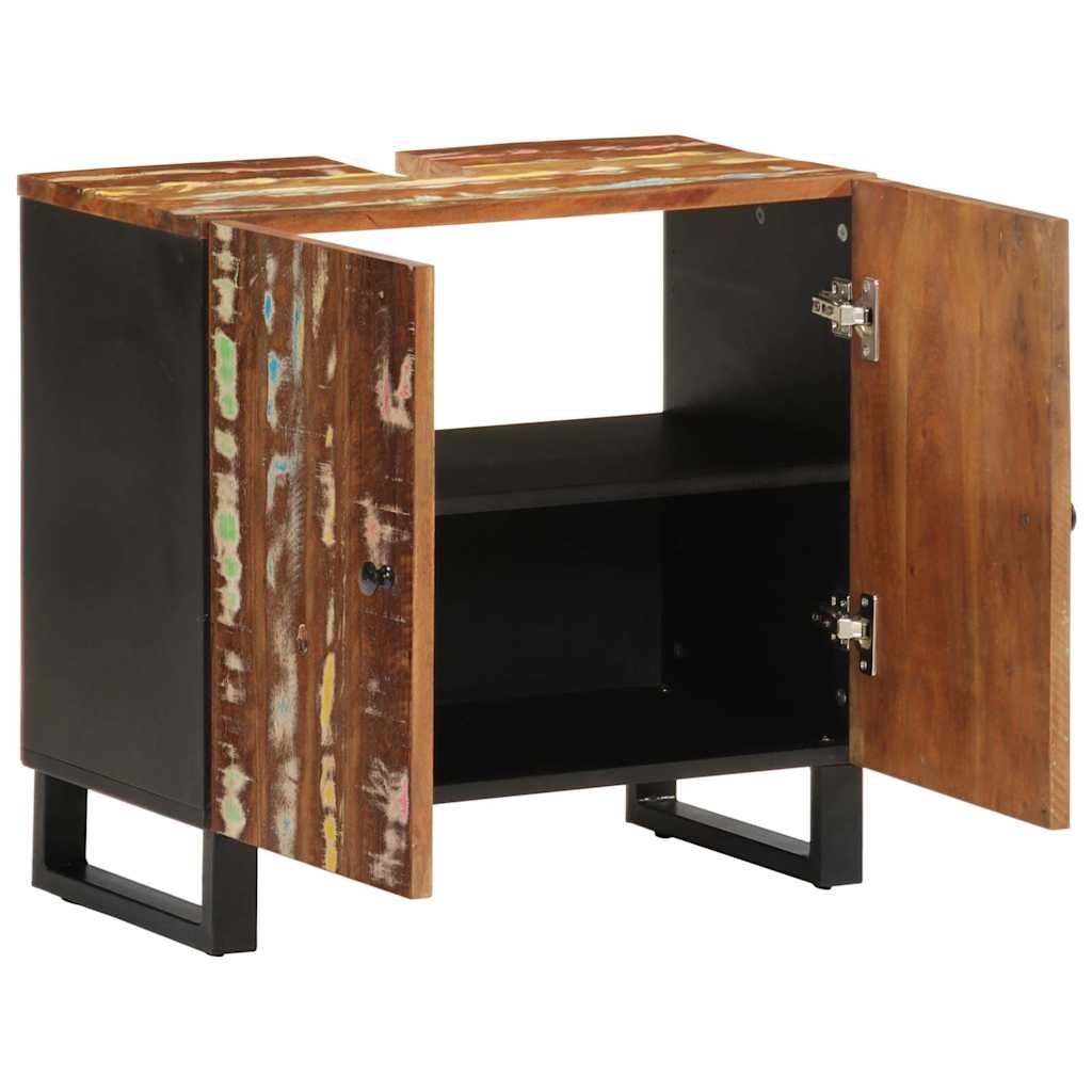 Servantskap 62x33x58 cm gjenvunnet heltre og konstruert tre