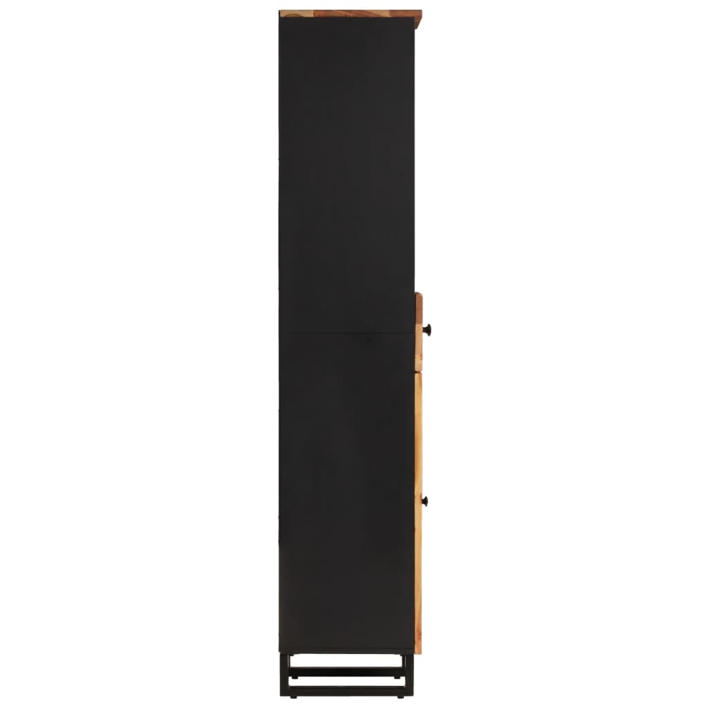 Baderomsskap 38x33x160 cm heltre akasie