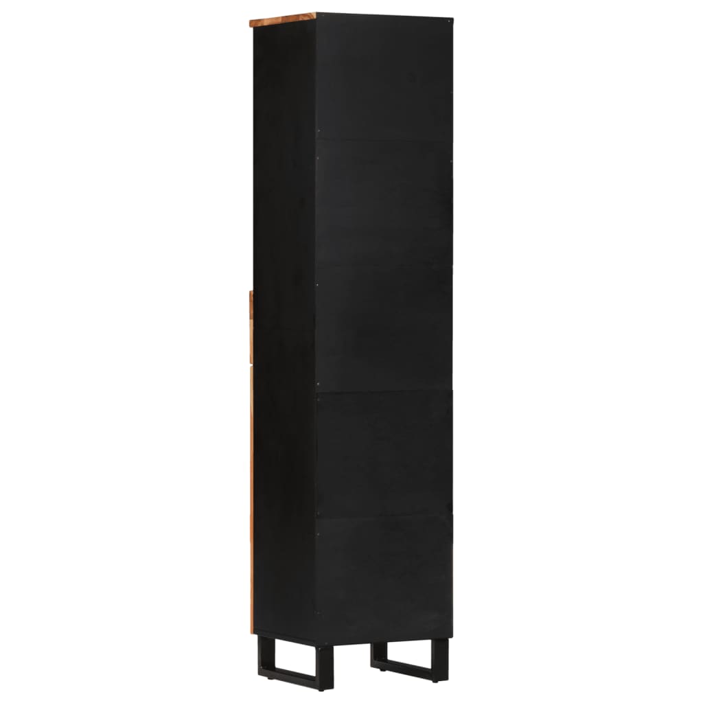 Baderomsskap 38x33x160 cm heltre akasie