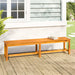 Hagebenk 180x35x45 cm heltre akasie