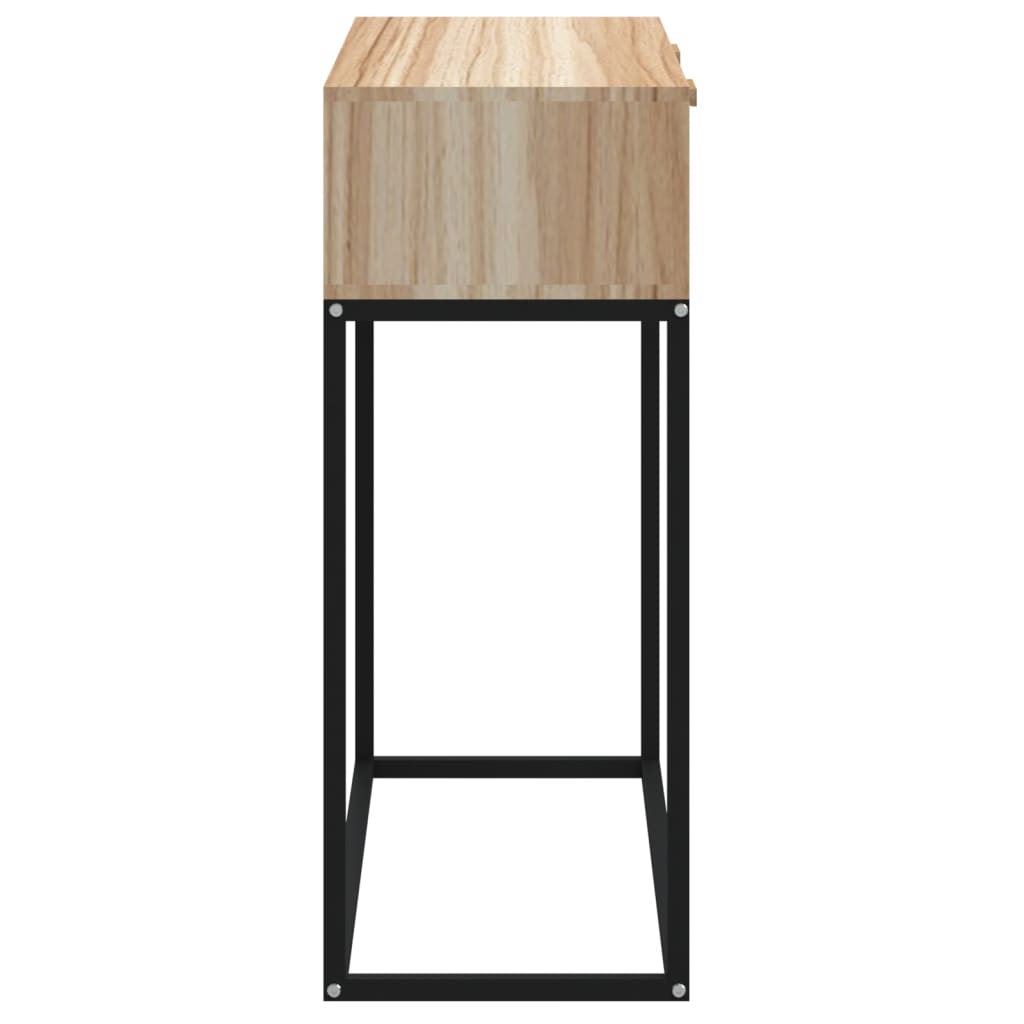 Konsollbord 80x30x75 cm konstruert tre og jern