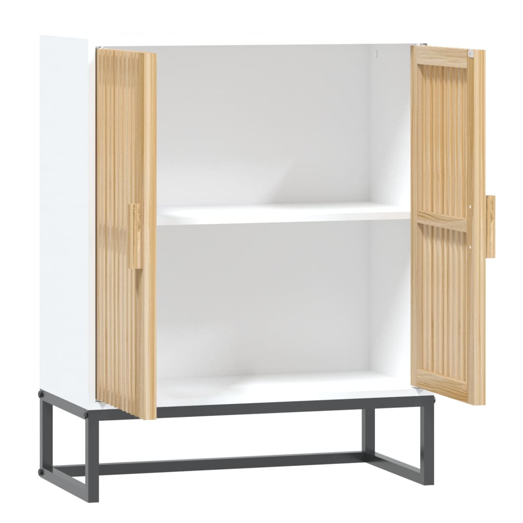 Skjenk hvit 60x30x75 cm konstruert tre