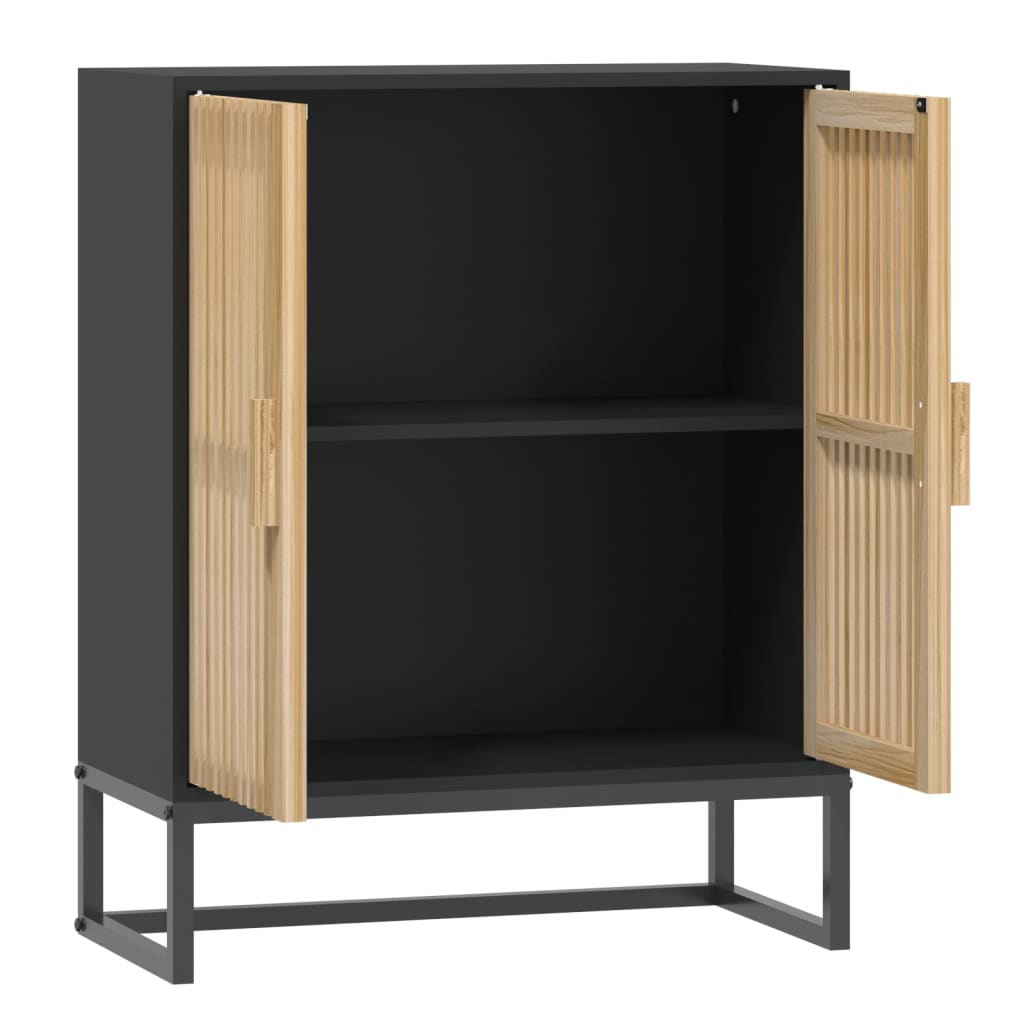 Skjenk svart 60x30x75 cm konstruert tre