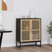 Skjenk svart 60x30x75 cm konstruert tre