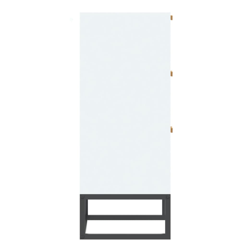 Skjenk hvit 60x30x75 cm konstruert tre