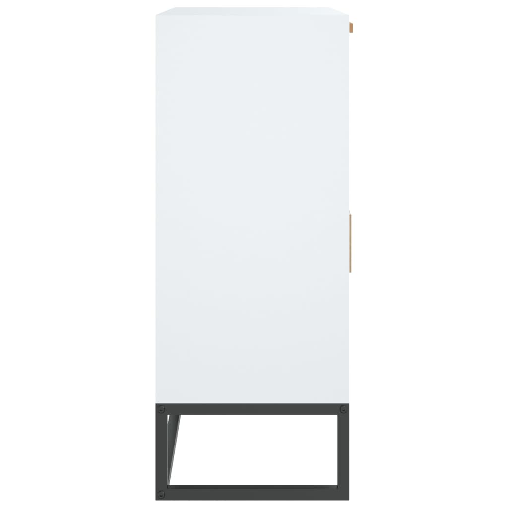 Skjenk hvit 60x30x75 cm konstruert tre