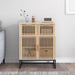 Skjenk hvit 60x30x75 cm konstruert tre