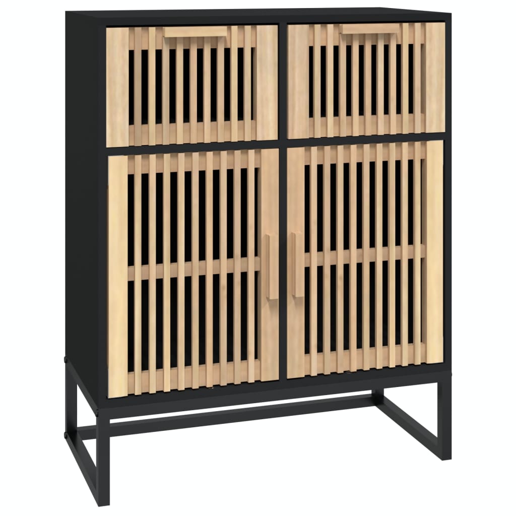 Skjenk svart 60x30x75 cm konstruert tre