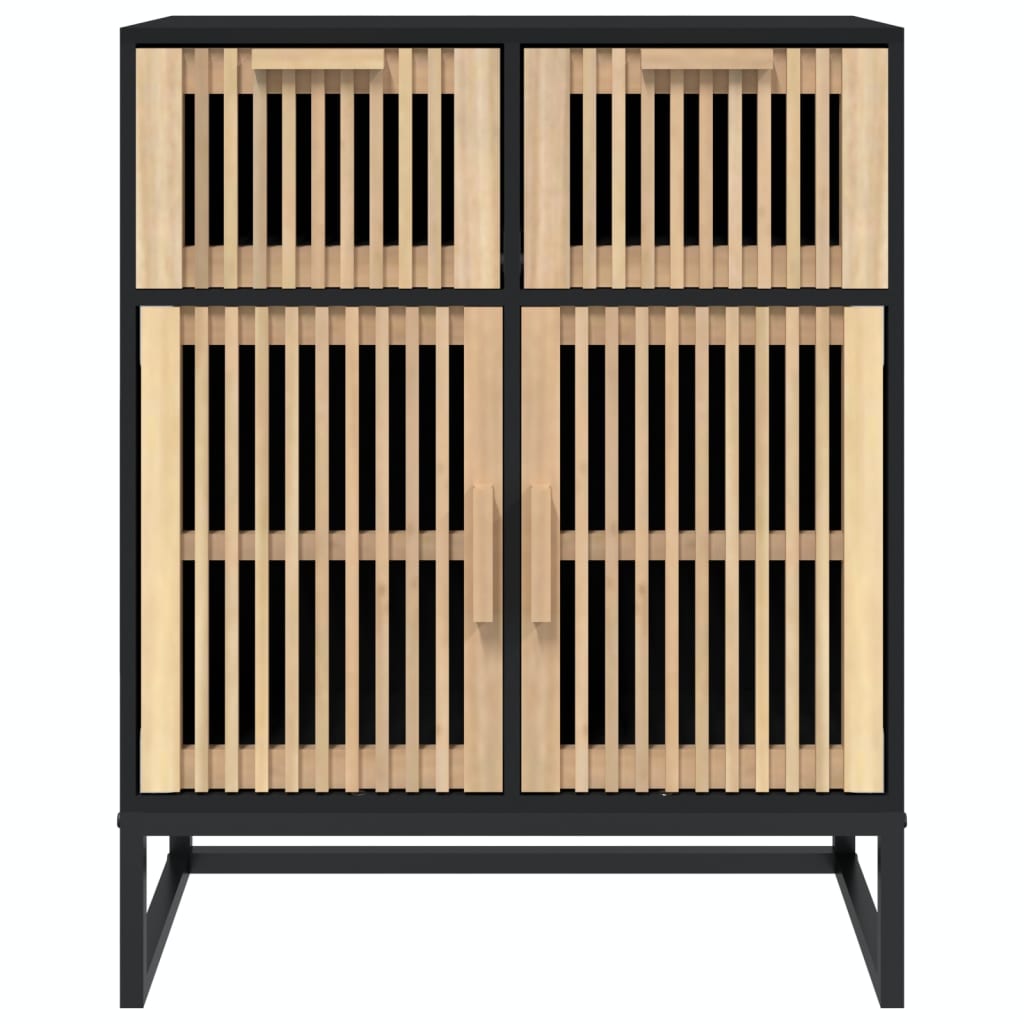 Skjenk svart 60x30x75 cm konstruert tre
