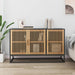Skjenk svart 105x30x65 cm konstruert tre