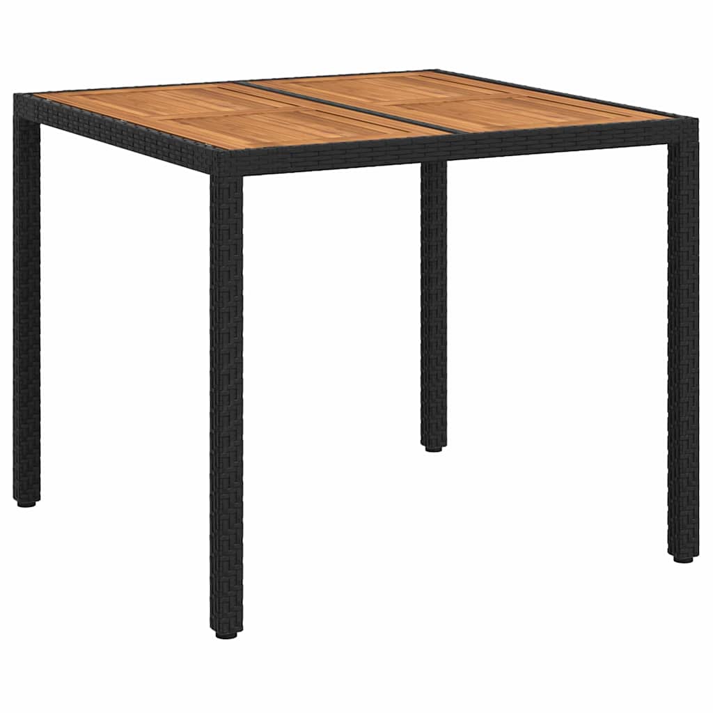 Hagebord Svart 90 x 90 x 75 cm polyrotting
