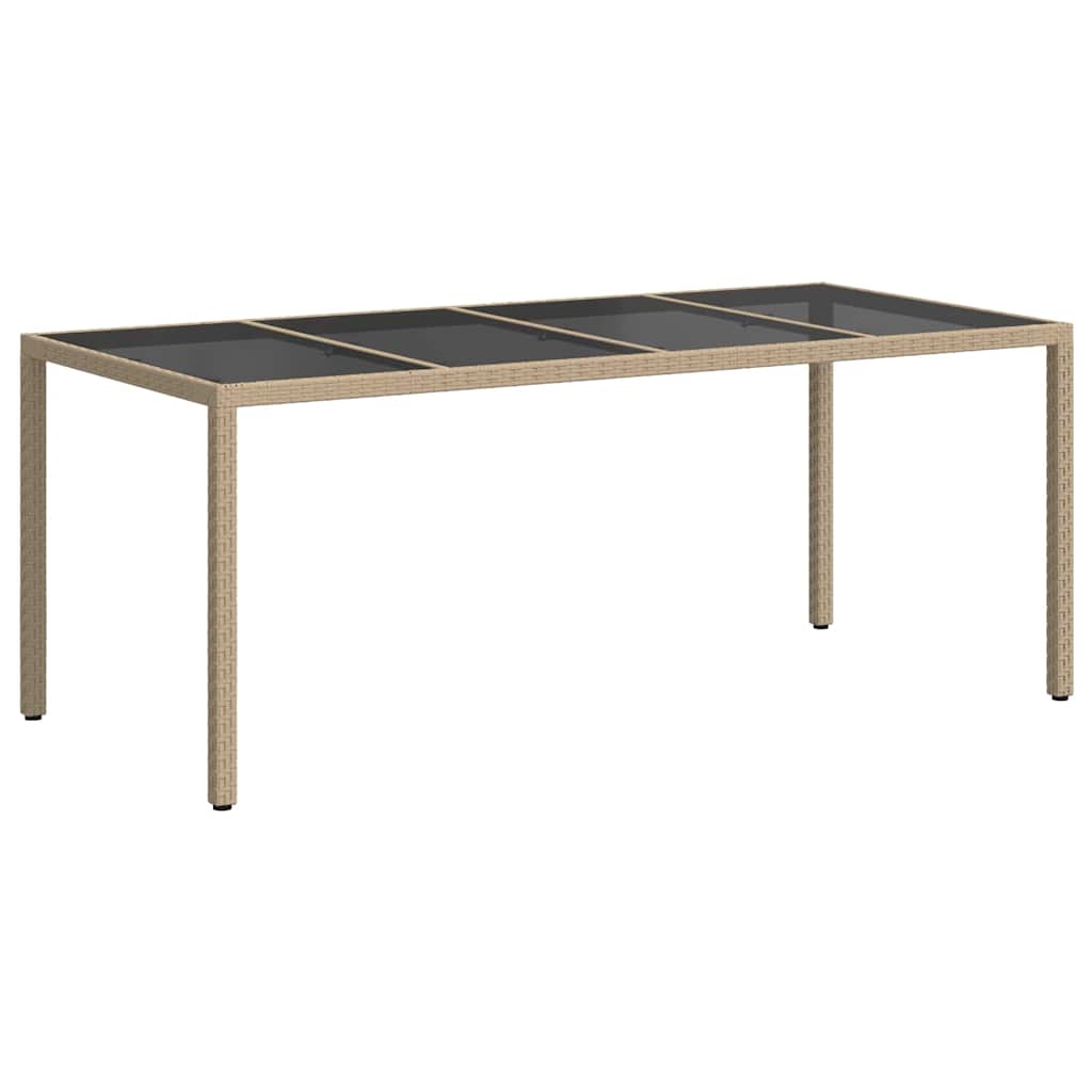 Hagebord Beige 190 x 90 x 75 cm polyrotting