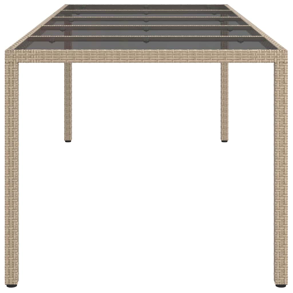 Hagebord Beige 250 x 100 x 75 cm polyrotting