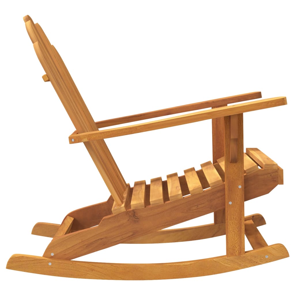 Adirondack gyngestoler 2 stk 79x100x103 cm heltre teak