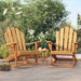 Adirondack gyngestoler 2 stk 79x100x103 cm heltre teak