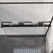 Dusjhylle for dusjvegg svart 118 cm aluminium vidaXL
