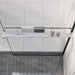 Dusjhylle for dusjvegg krom 80 cm aluminium vidaXL