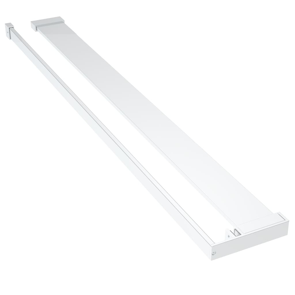 Dusjhylle for dusjvegg krom 90 cm aluminium vidaXL