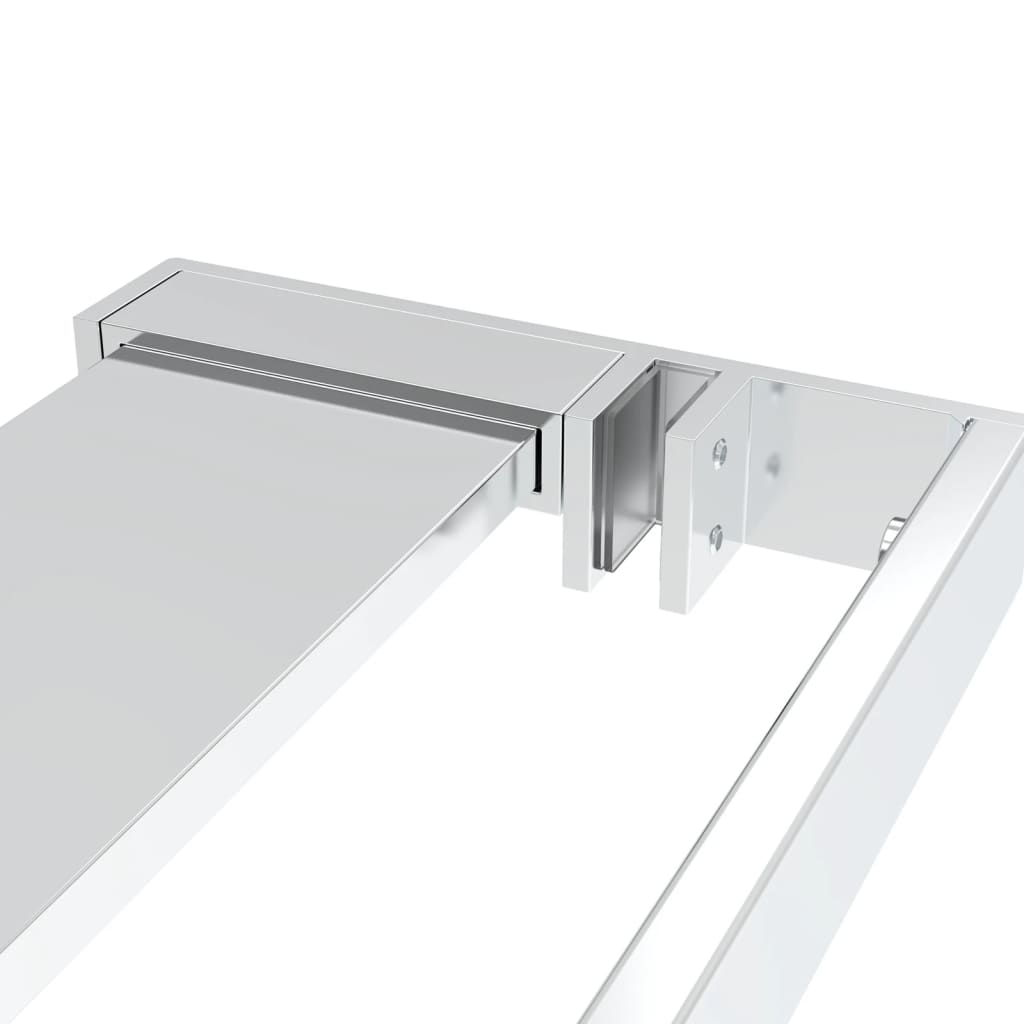 Dusjhylle for dusjvegg krom 90 cm aluminium vidaXL