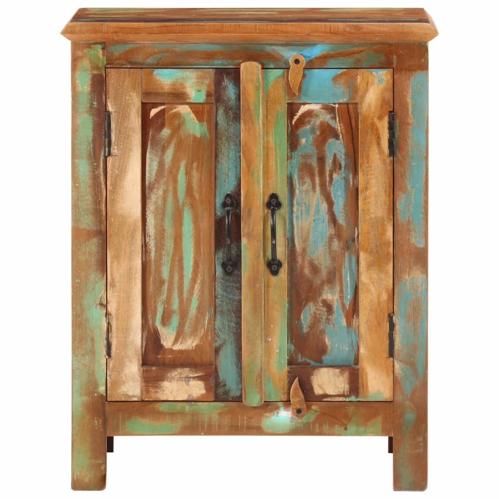 Skjenk med 2 dører 55x30x70 cm gjenvunnet heltre