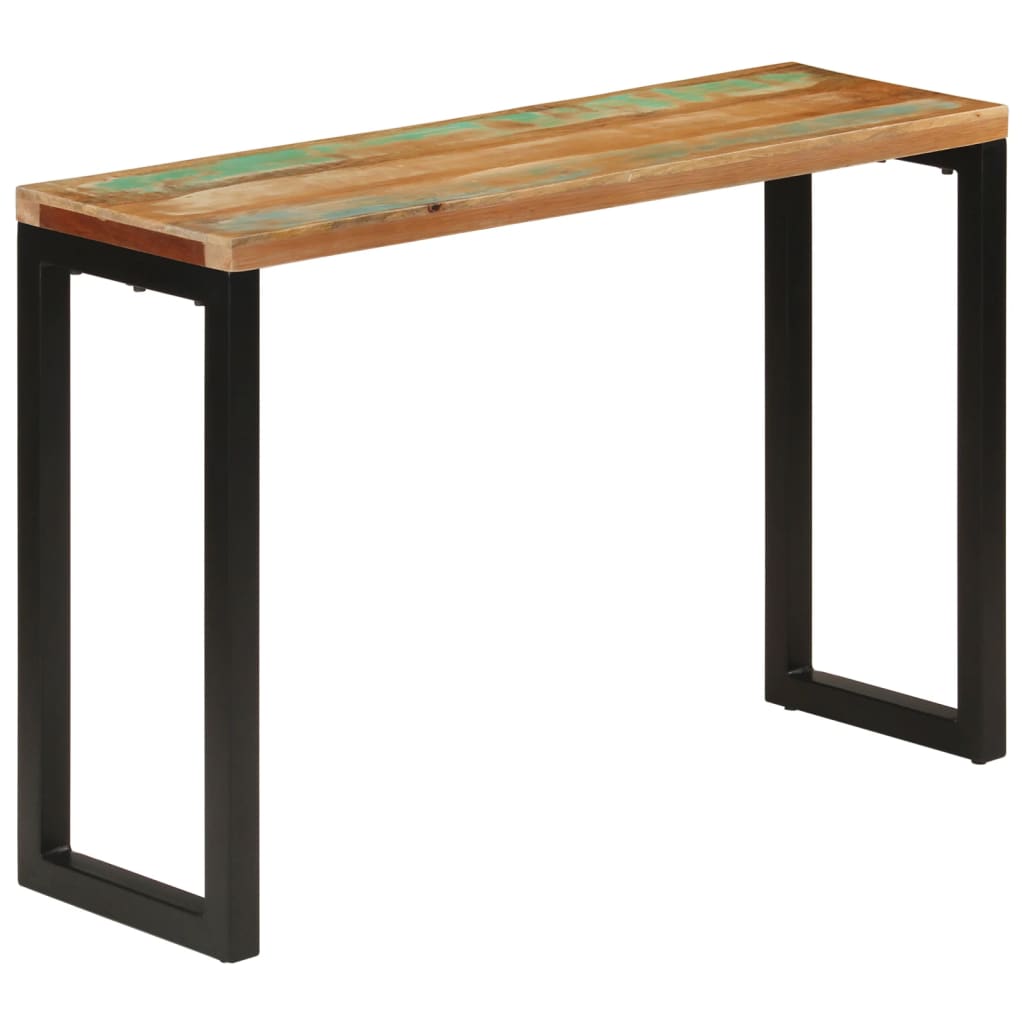 Konsollbord 110x35x75 cm gjenvunnet heltre