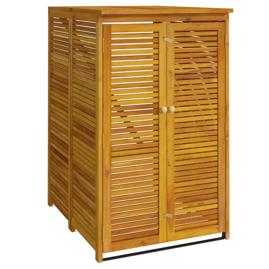 Enkelt søppeldunkskur 70x89x117 cm heltre akasie