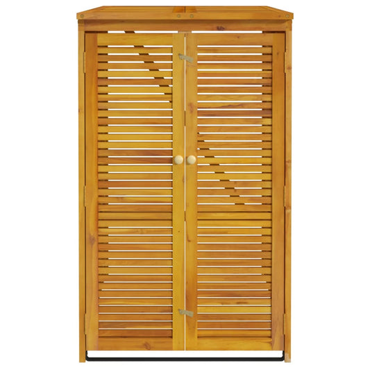 Enkelt søppeldunkskur 70x89x117 cm heltre akasie