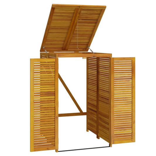 Enkelt søppeldunkskur 70x89x117 cm heltre akasie