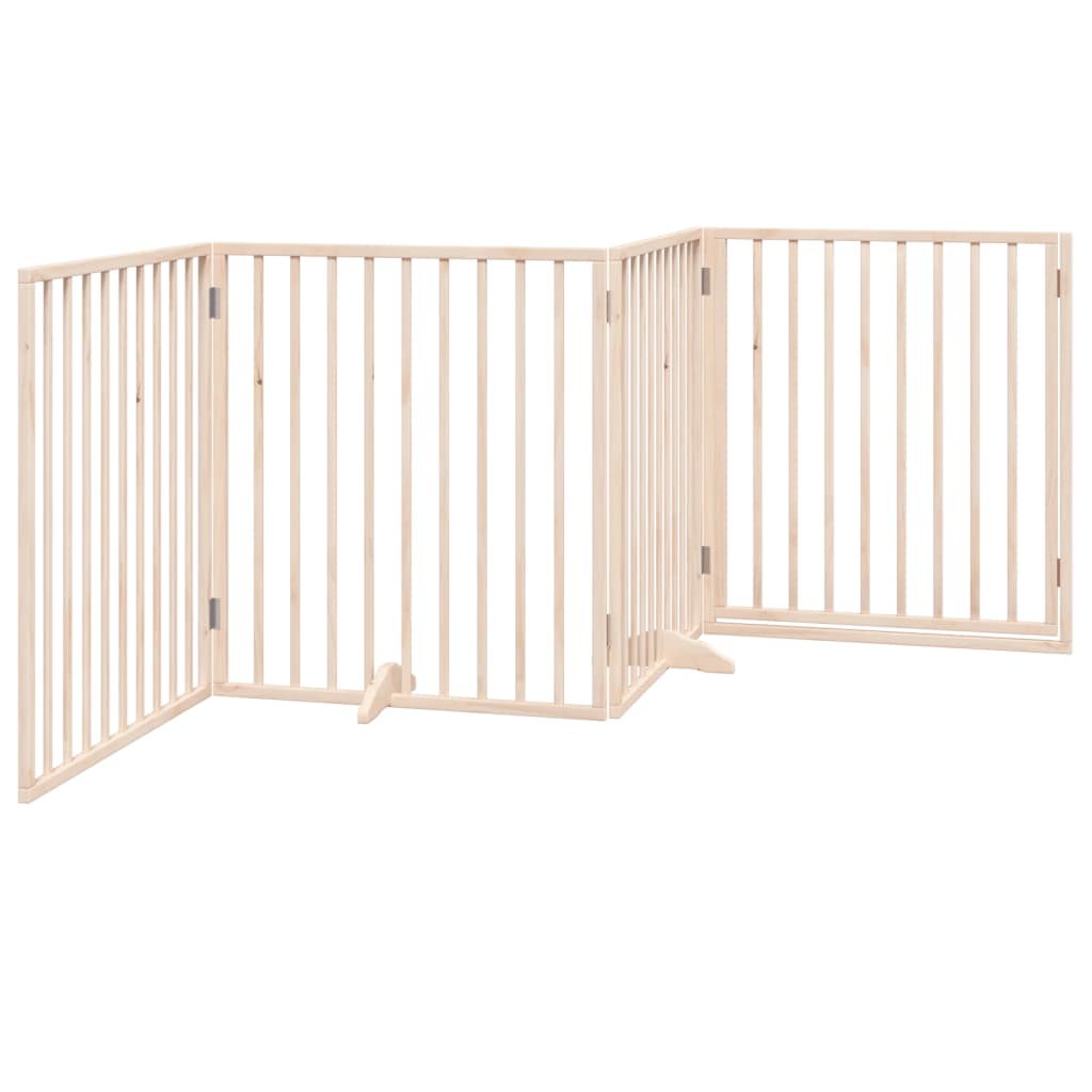 Hundeport sammenleggbar 4 paneler 320 cm poppeltre