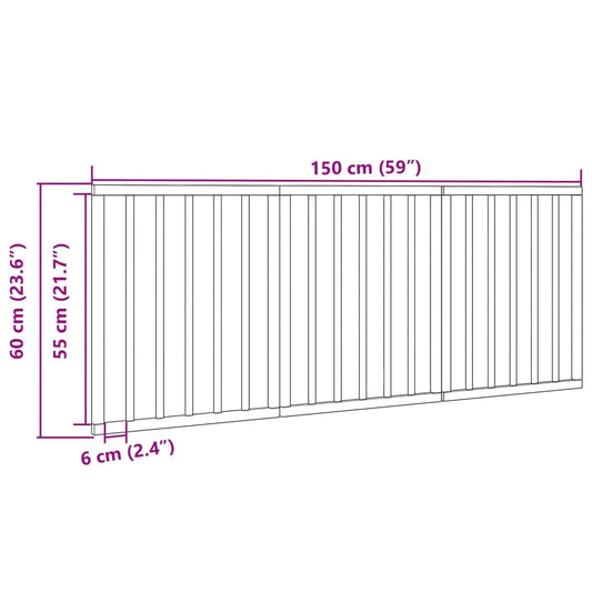 Hundeport sammenleggbar 3 paneler svart 150 cm poppeltre