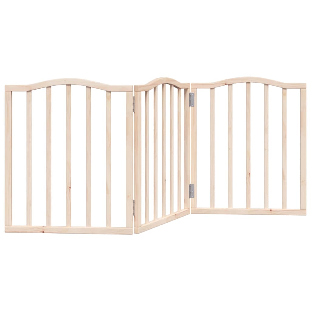 Hundeport sammenleggbar 3 paneler 150 cm poppeltre