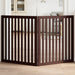 Hundeport sammenleggbar 2 paneler brun 160 cm poppeltre