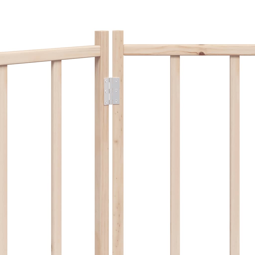 Hundeport sammenleggbar 3 paneler 150 cm heltre gran vidaXL