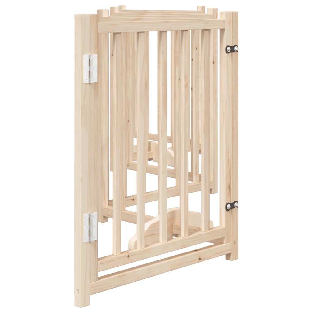 Hundeport sammenleggbar 6 paneler 300 cm heltre gran vidaXL