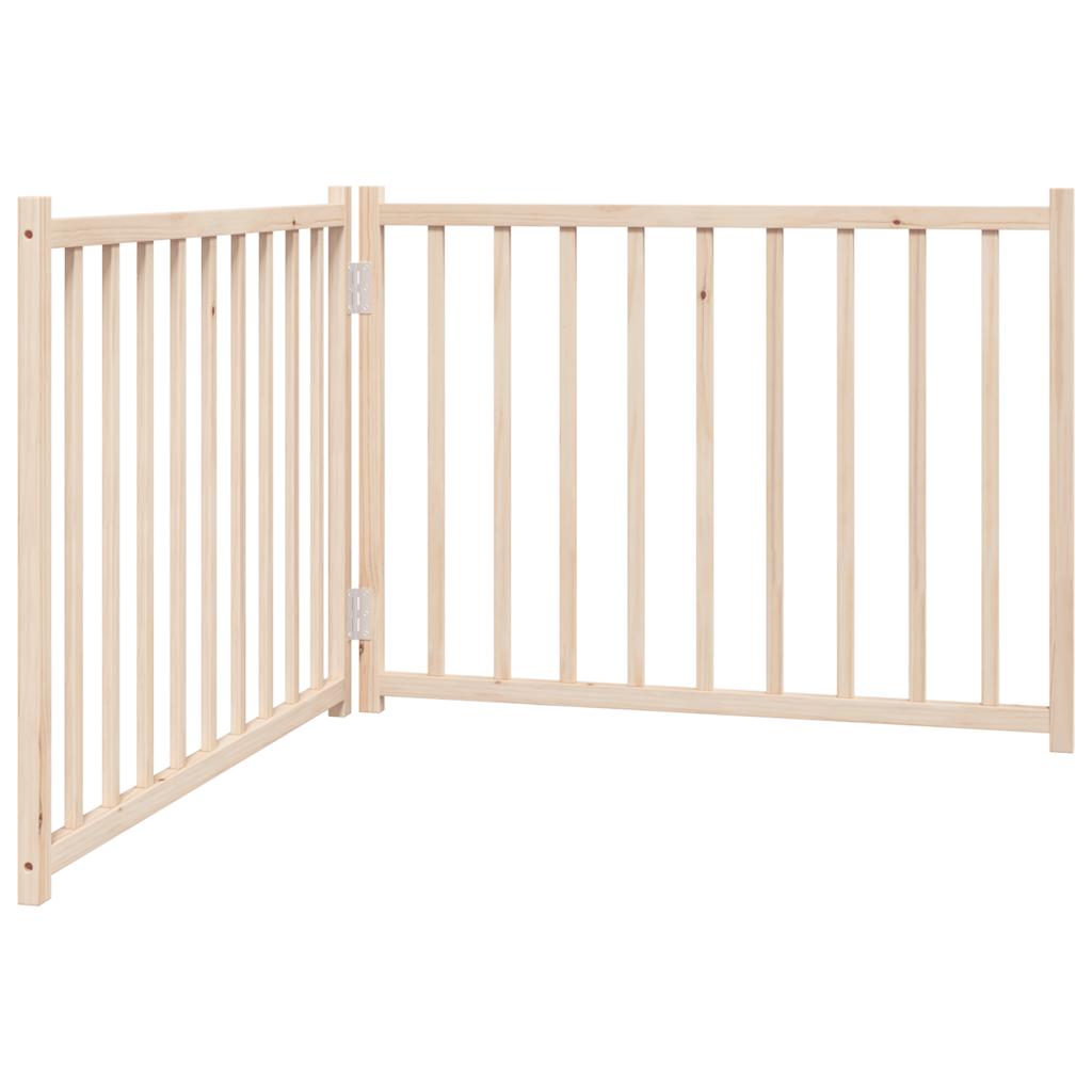 Hundeport sammenleggbar 2 paneler 160 cm heltre gran vidaXL