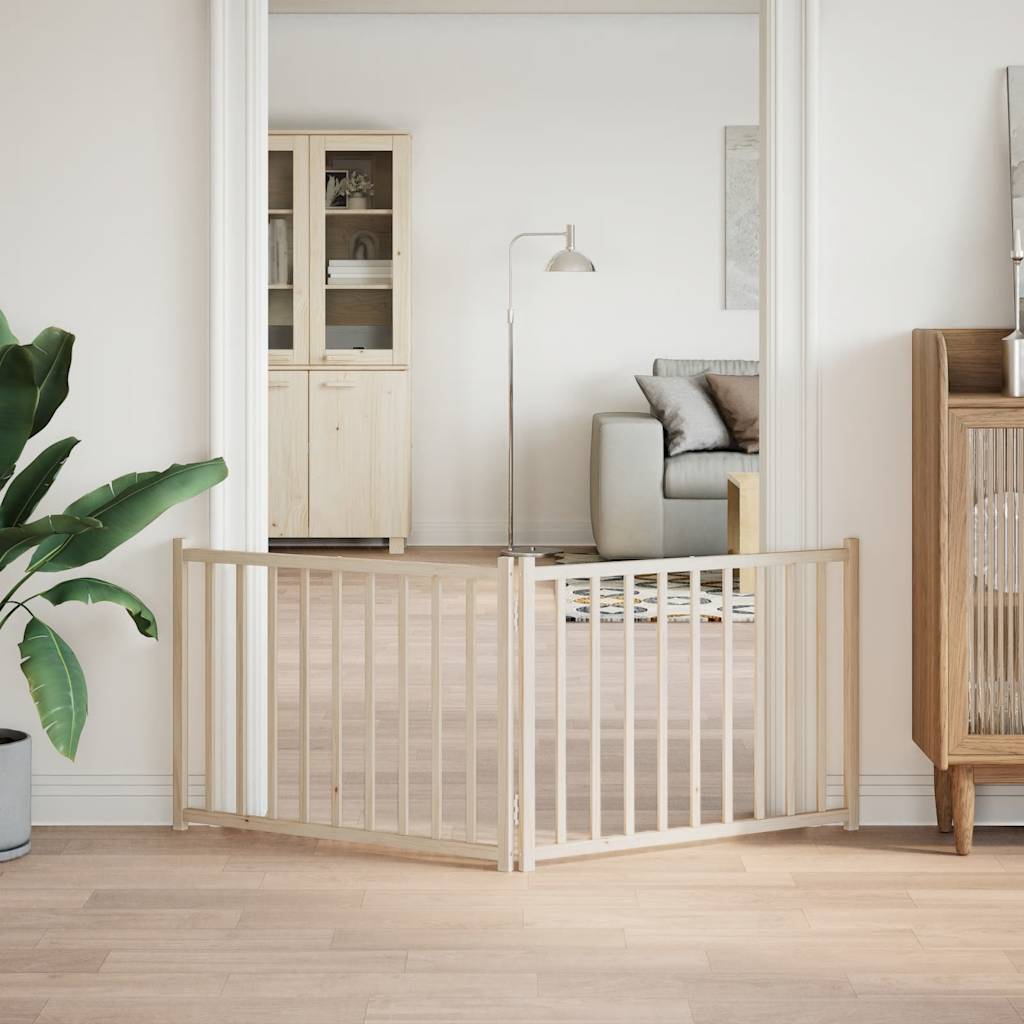 Hundeport sammenleggbar 2 paneler 160 cm heltre gran vidaXL