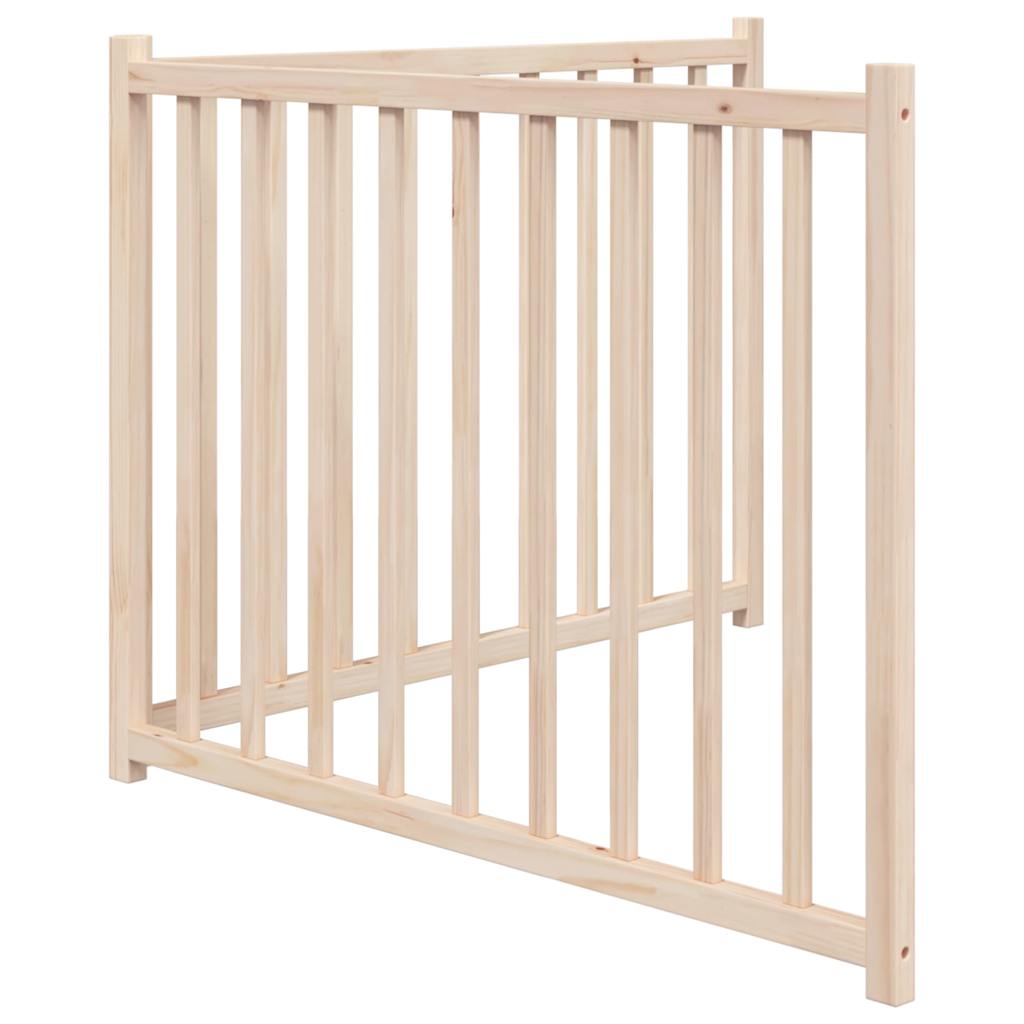 Hundeport sammenleggbar 2 paneler 160 cm heltre gran vidaXL
