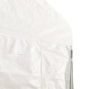 Paviljong med tak hvit 5,88x2,23x3,75 m polyetylen