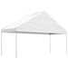 Paviljong med tak hvit 5,88x2,23x3,75 m polyetylen