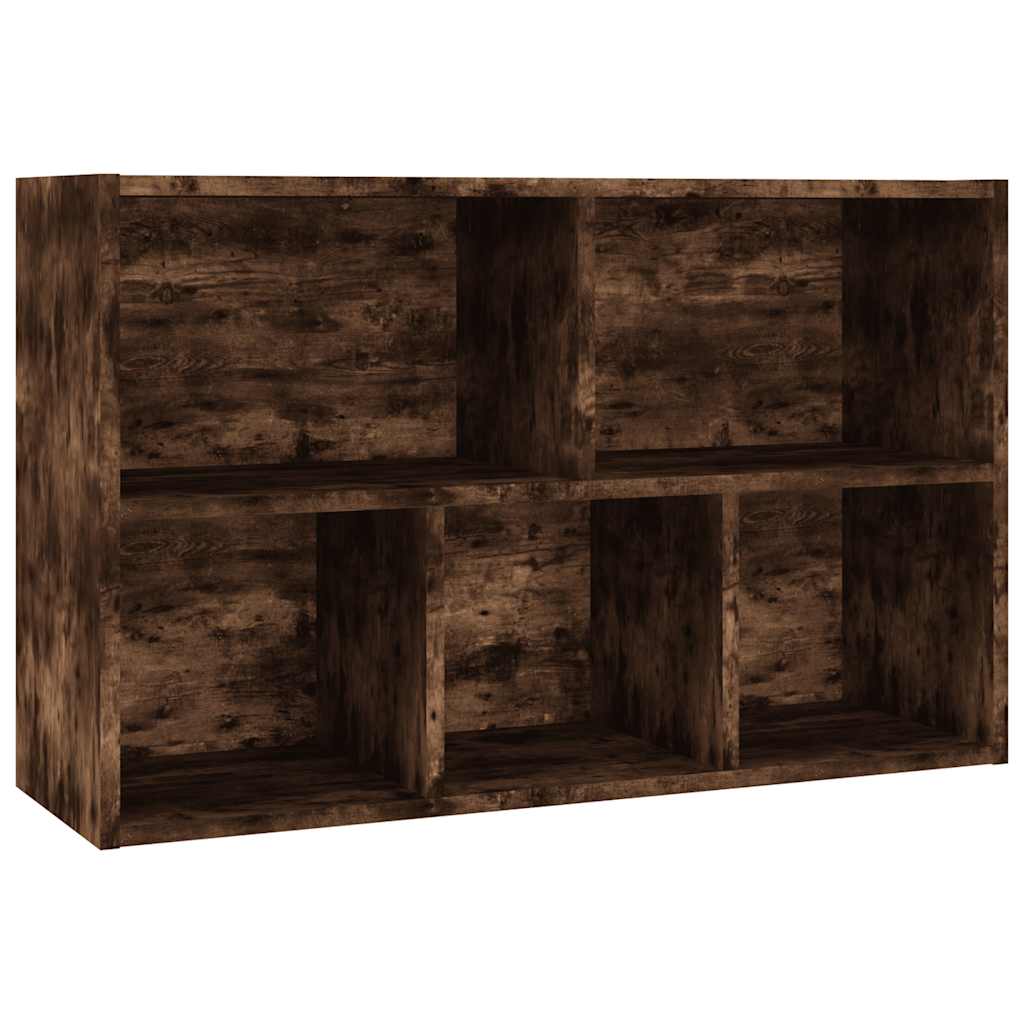 Bokhylle/skjenk røkt eik 50x25x80 cm konstruert tre