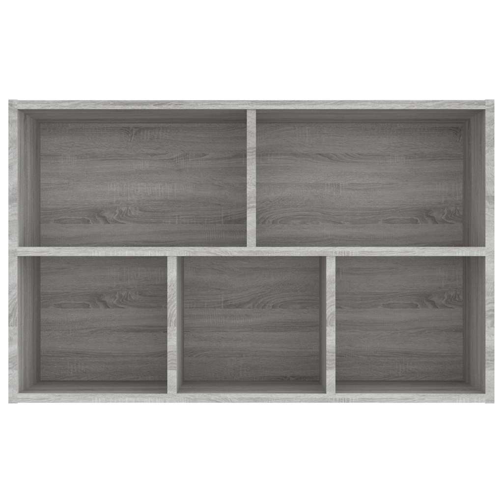 Bokhylle/skjenk grå sonoma 50x25x80 cm konstruert tre vidaXL