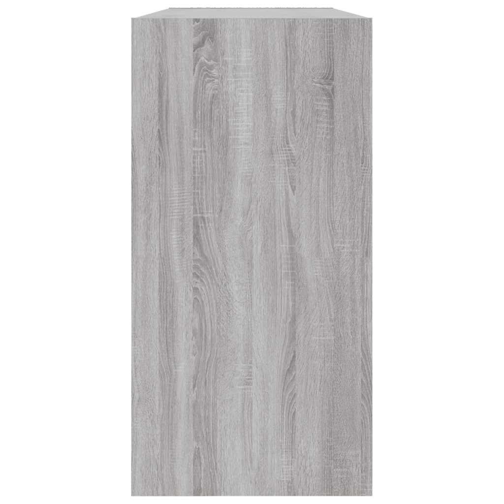 Bokhylle/skjenk grå sonoma 50x25x80 cm konstruert tre vidaXL