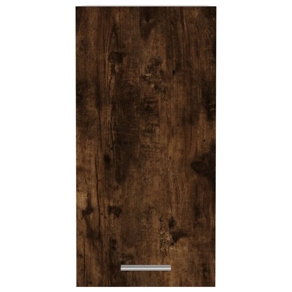 Vegghengt skap "Lyon" røkt eik 29,5x31x60 cm konstruert tre