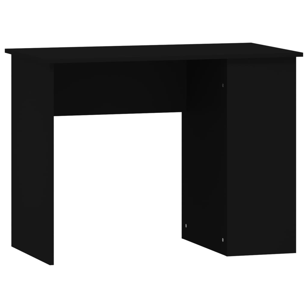 Skrivebord svart 100x55x75 cm konstruert tre