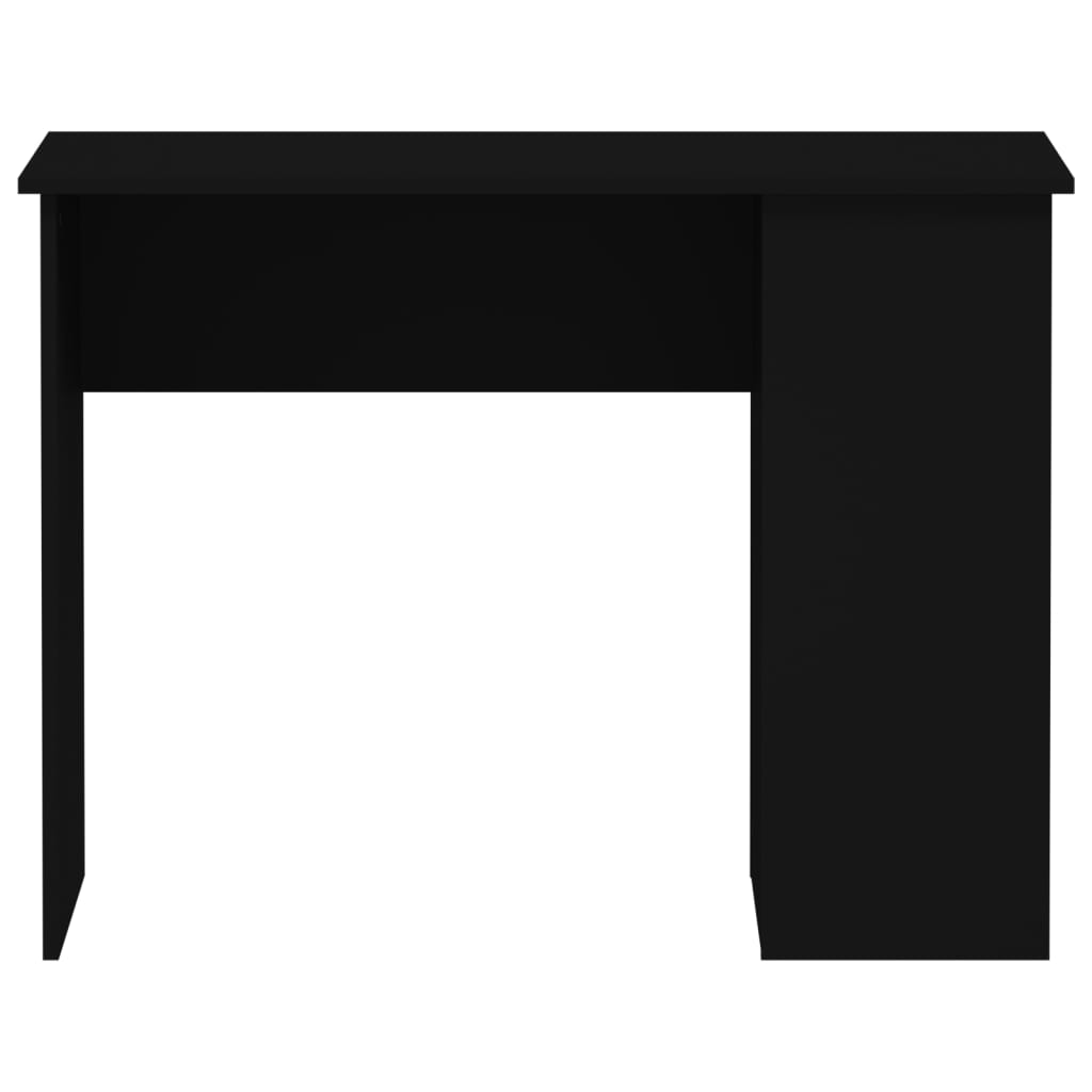 Skrivebord svart 100x55x75 cm konstruert tre