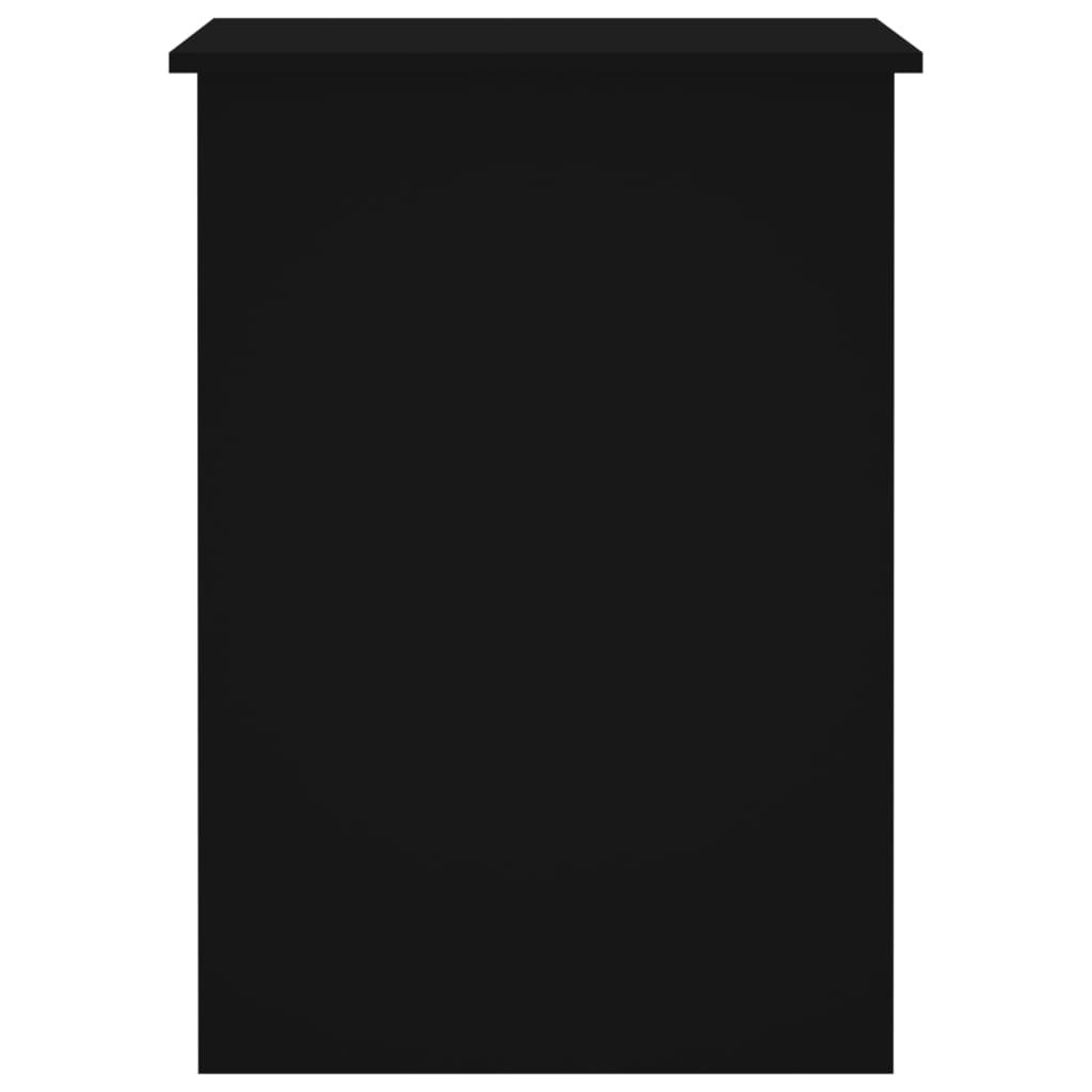 Skrivebord svart 100x55x75 cm konstruert tre