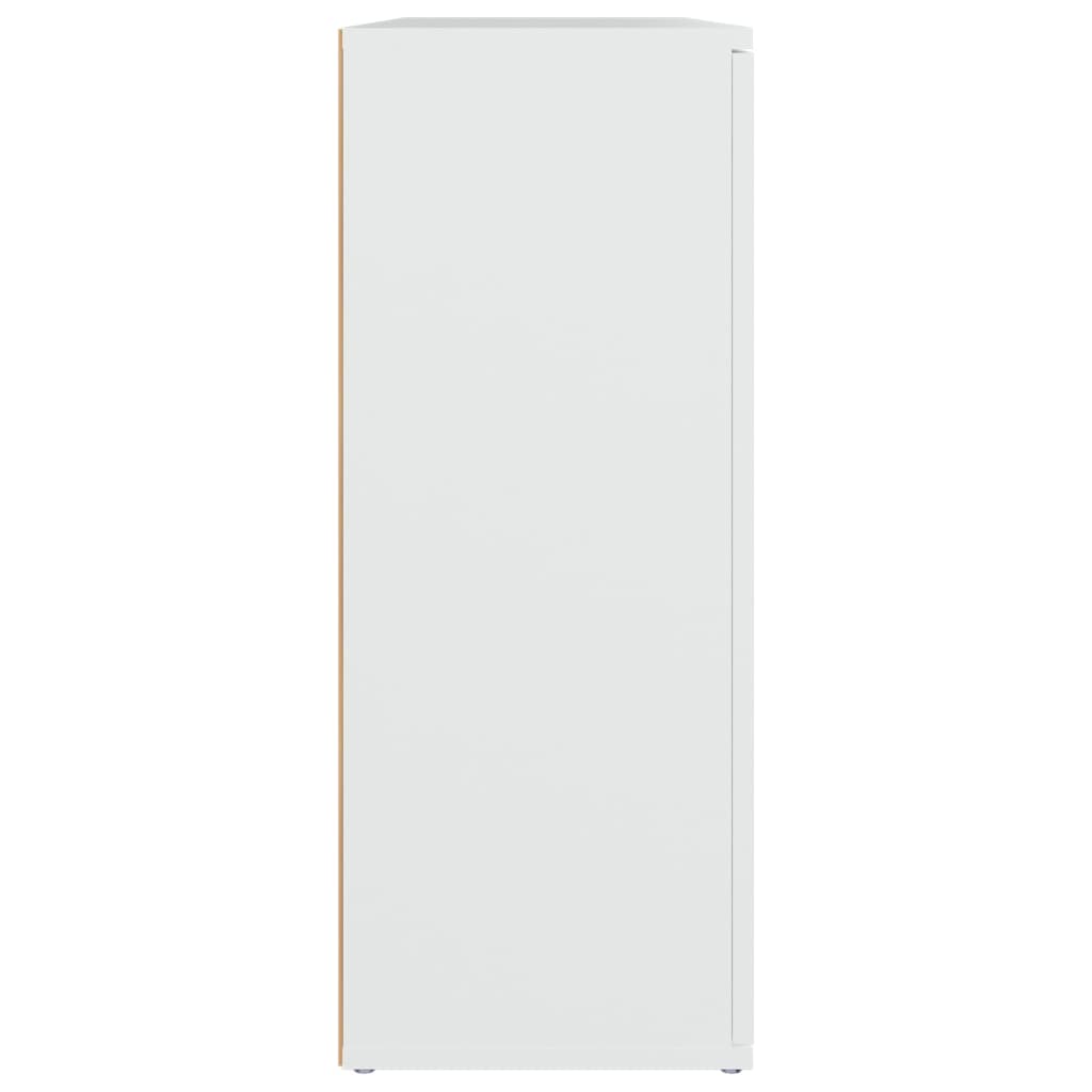 Skjenk hvit 91x29,5x75 cm konstruert tre